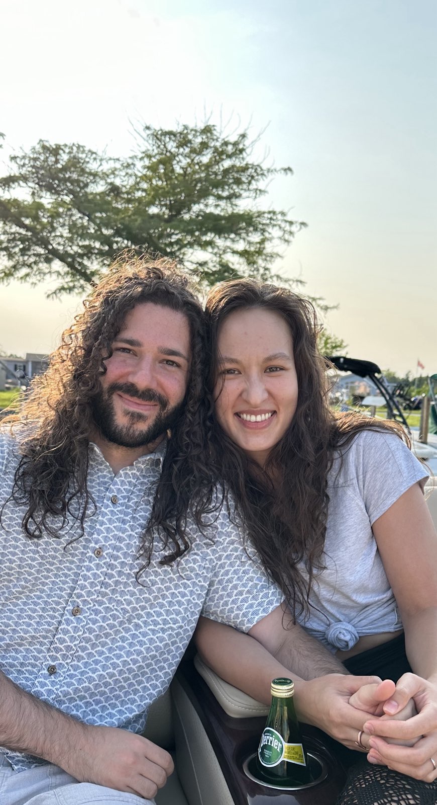 Couple enjoying outdoor moment