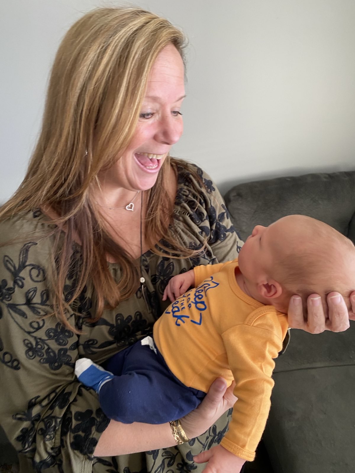 Tracey with baby