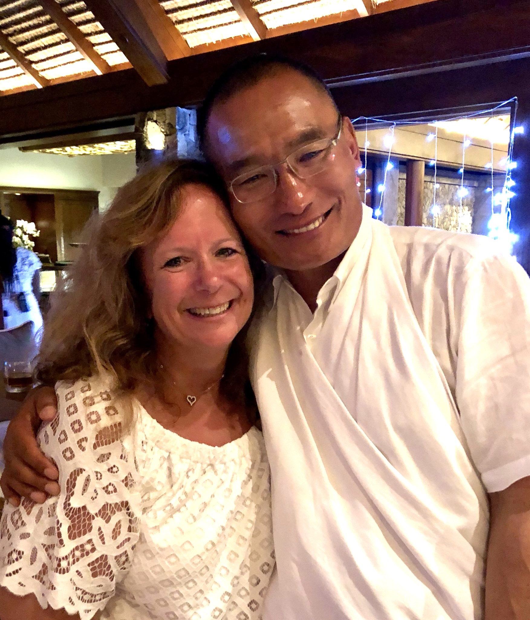Tracey with Prime Minister Tshering Tobgay